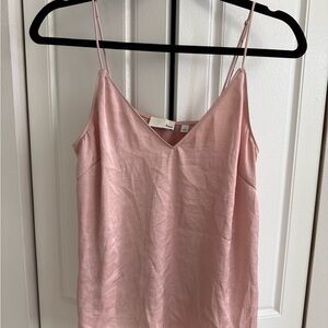 Wilfred Silk Inspired Pink Tank Top